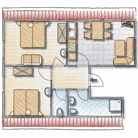 Apartment Seevilla Wietjes Whg 5